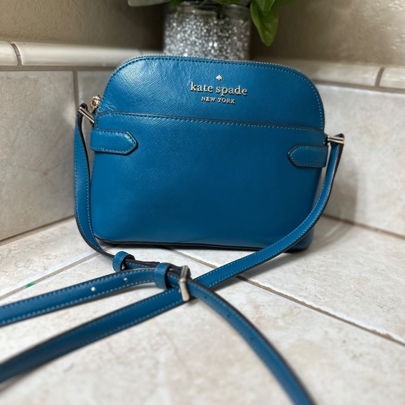 Kate Spade Staci Dark Turquoise Dome Crossbody - Picture 1 of 7